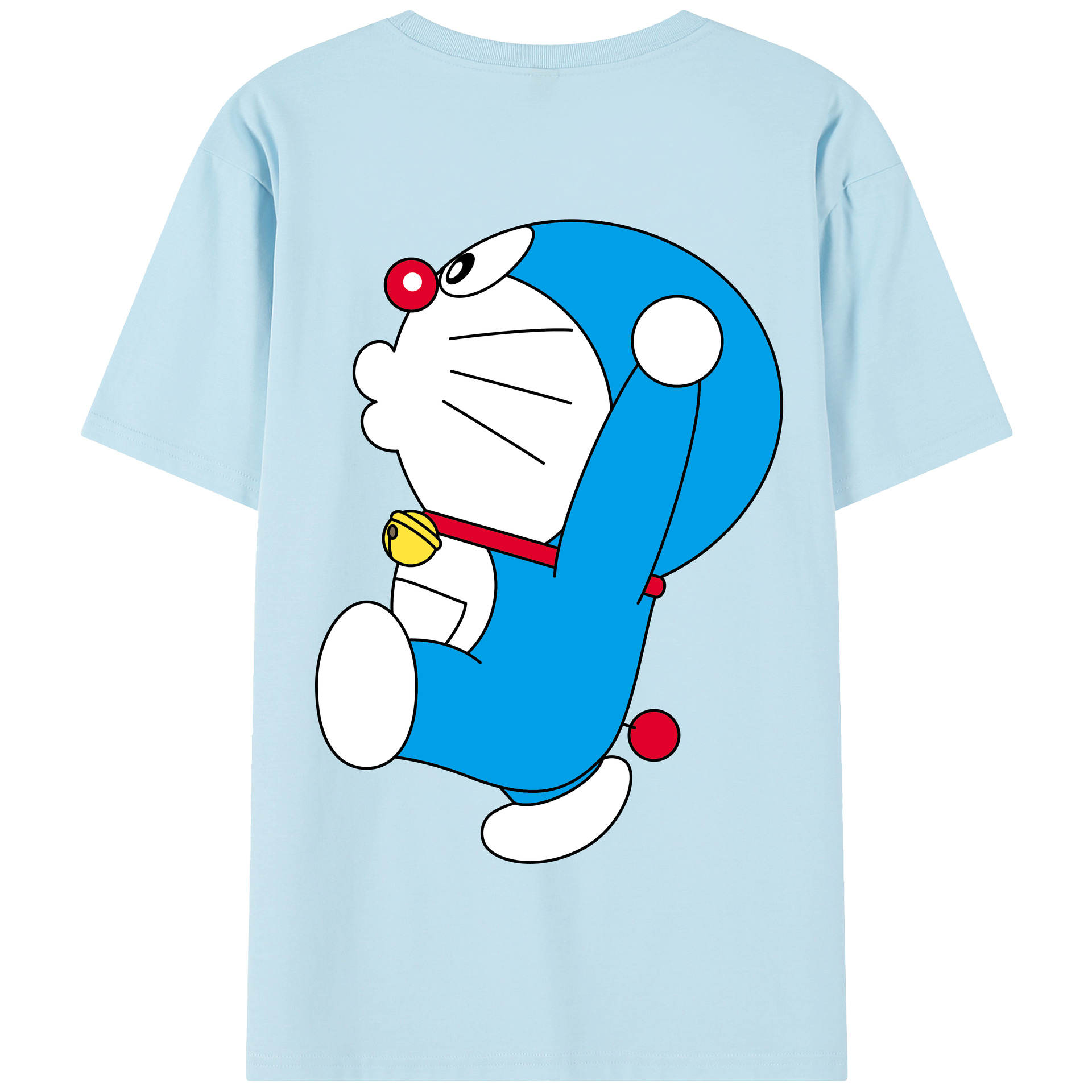 （画像用） ドラえもん Doraemon 綿100％半袖Tシャツ（背面プリント）